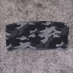 reversible gray bandeau